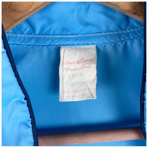 Walt Disney Productions Vintage Blue Mickey Mouse Windbreaker Size Large - Picture 11 of 13